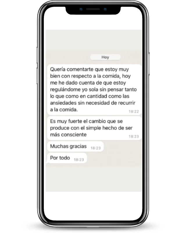 Testimonio de WhatsApp